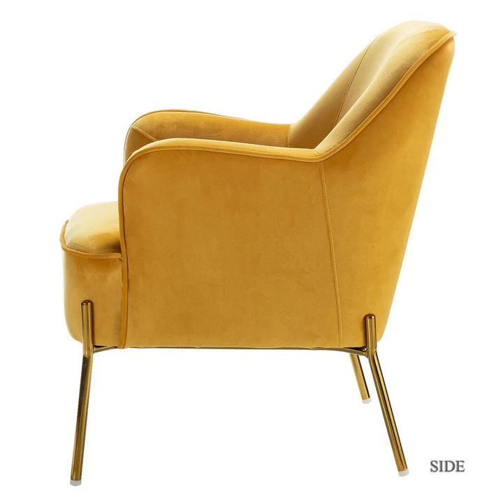 Dallin Wide Tufted Velvet Armchair