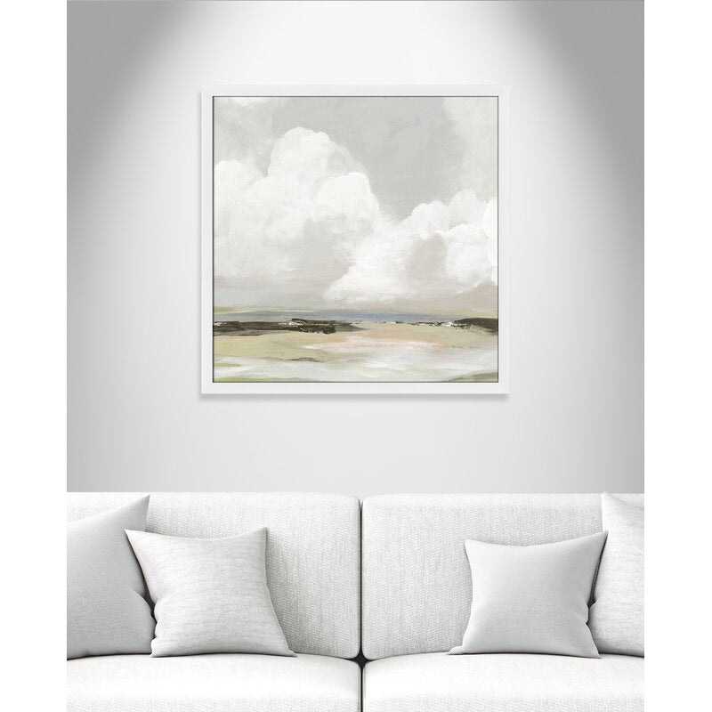 Soft Clouds by Unknown With Frame-33"X33"