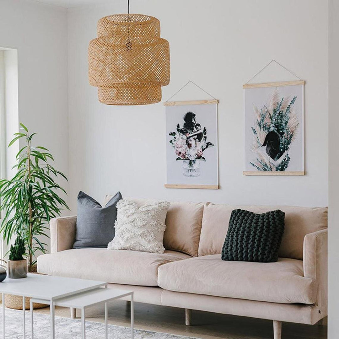 Bamboo Pendant Light Home Decor Lampshade