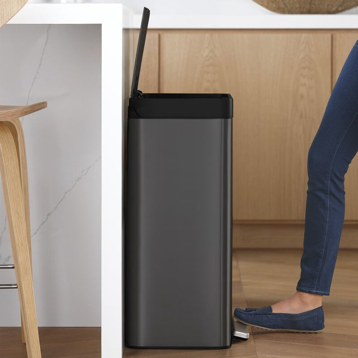 Stainless Steel 13 Gallon Step On Trash Can