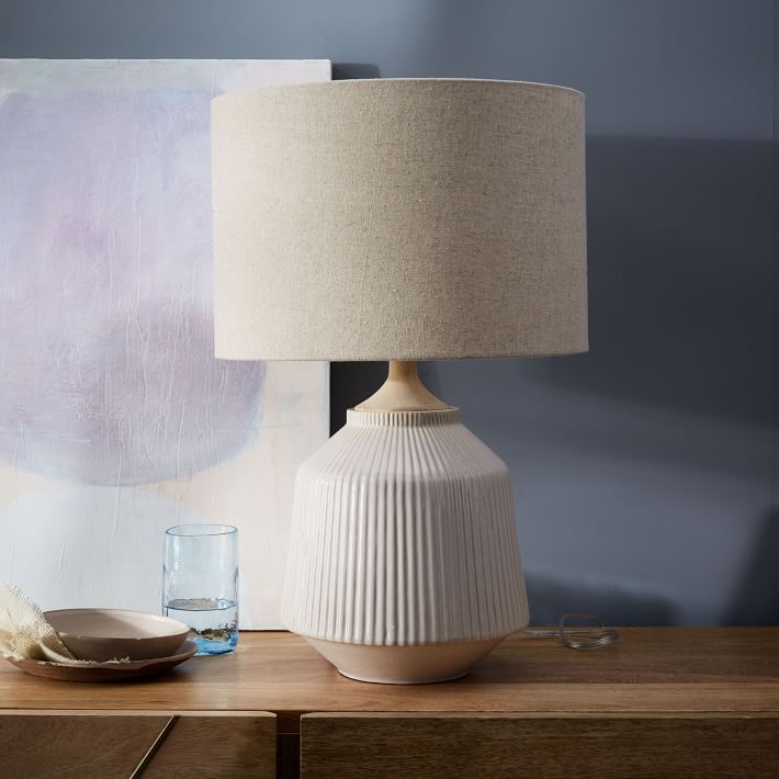 Roar And Rabbit Ripple Ceramic Table Lamp