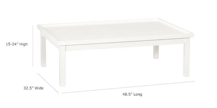 Carolina Activity Table Low Simply White