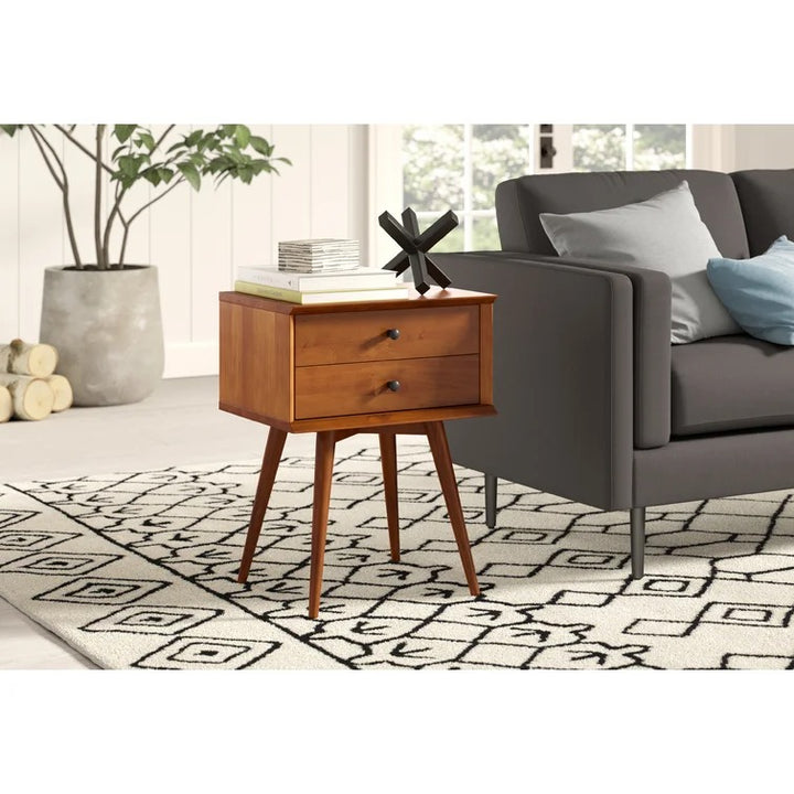 Grady 2 - Drawer Solid Wood Nightstand