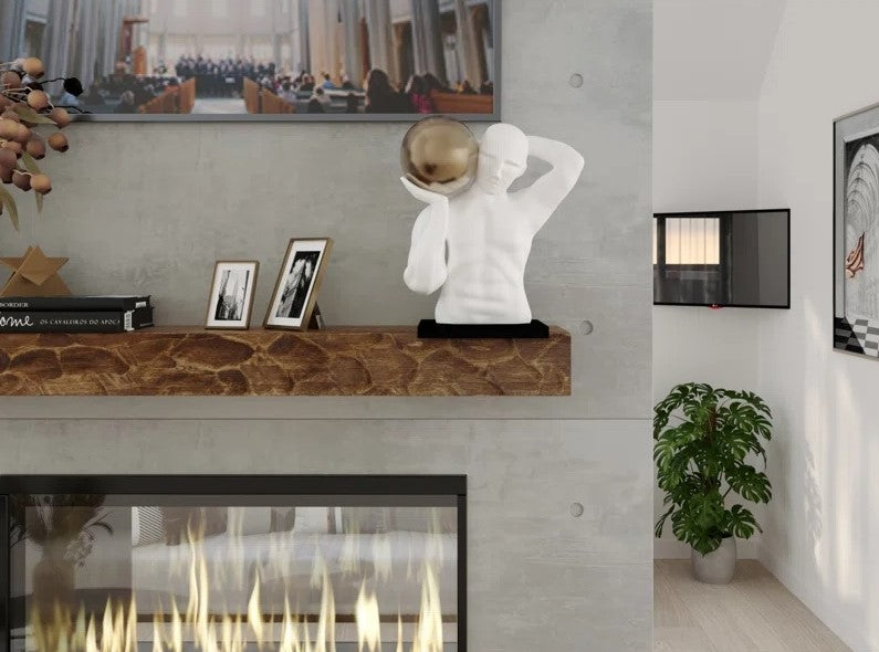 Rough Hewn Fireplace Shelf Mantel