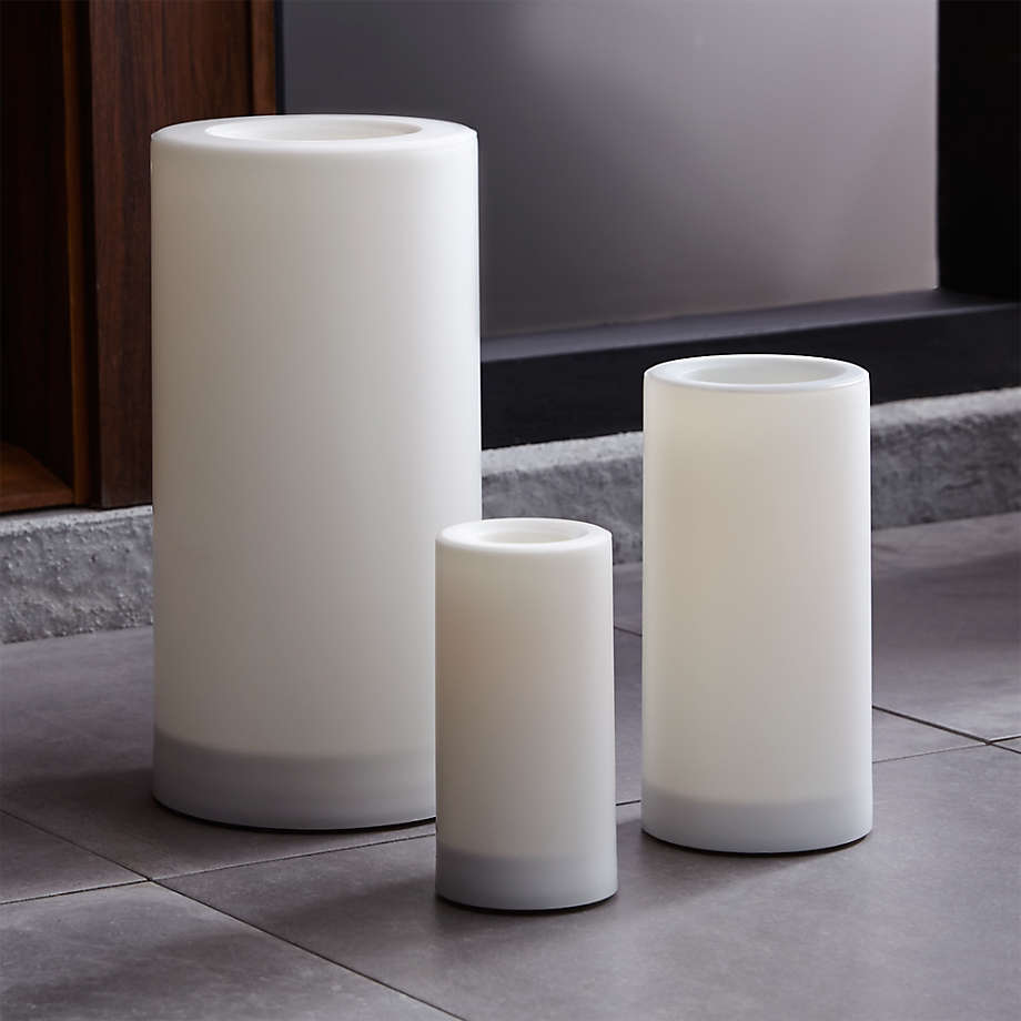 Indoor and Outdoor 3x6 Pillar Candle with Timer
