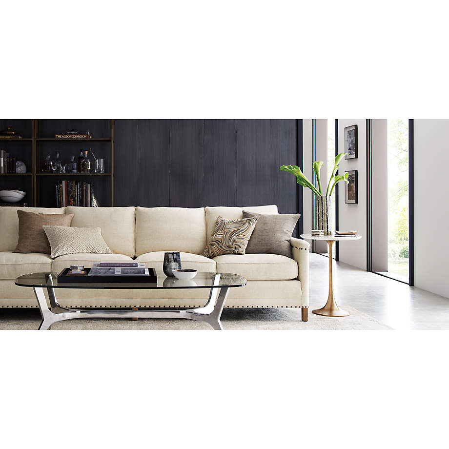 Nero White Marble Accent Table