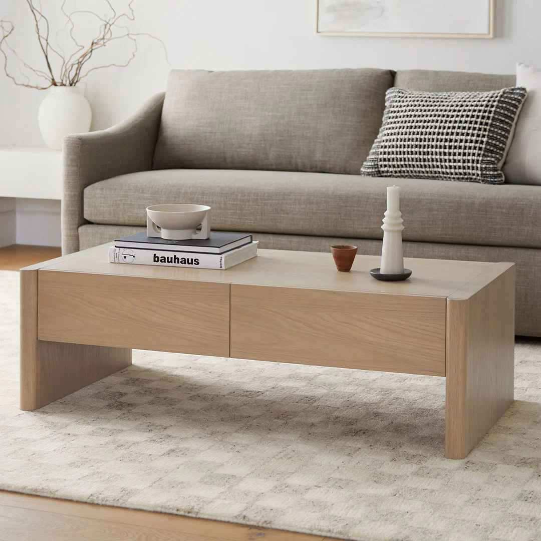 Torme White Oak Coffee Table