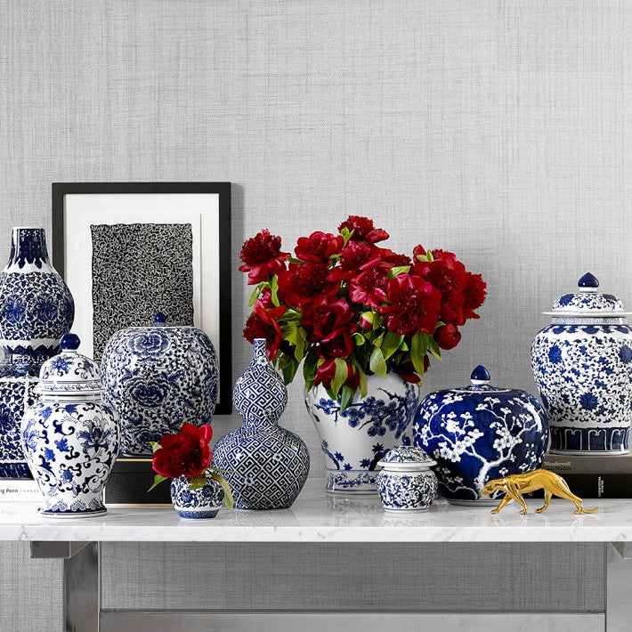 Petite Ginger Jar Floral Vines