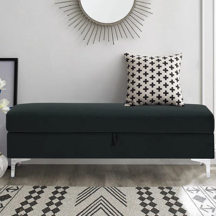 Taquarius 56 Upholstered Flip Top Storage Bench