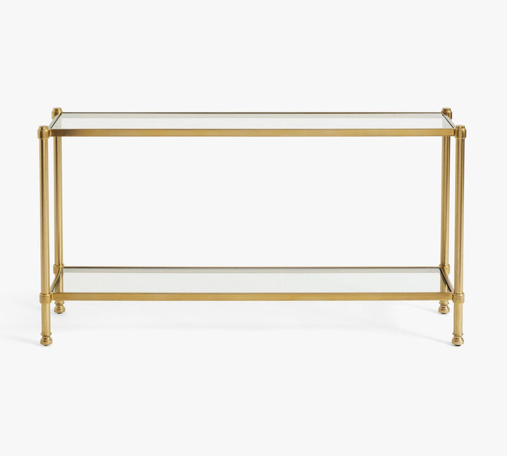 Everson Glass Console Table