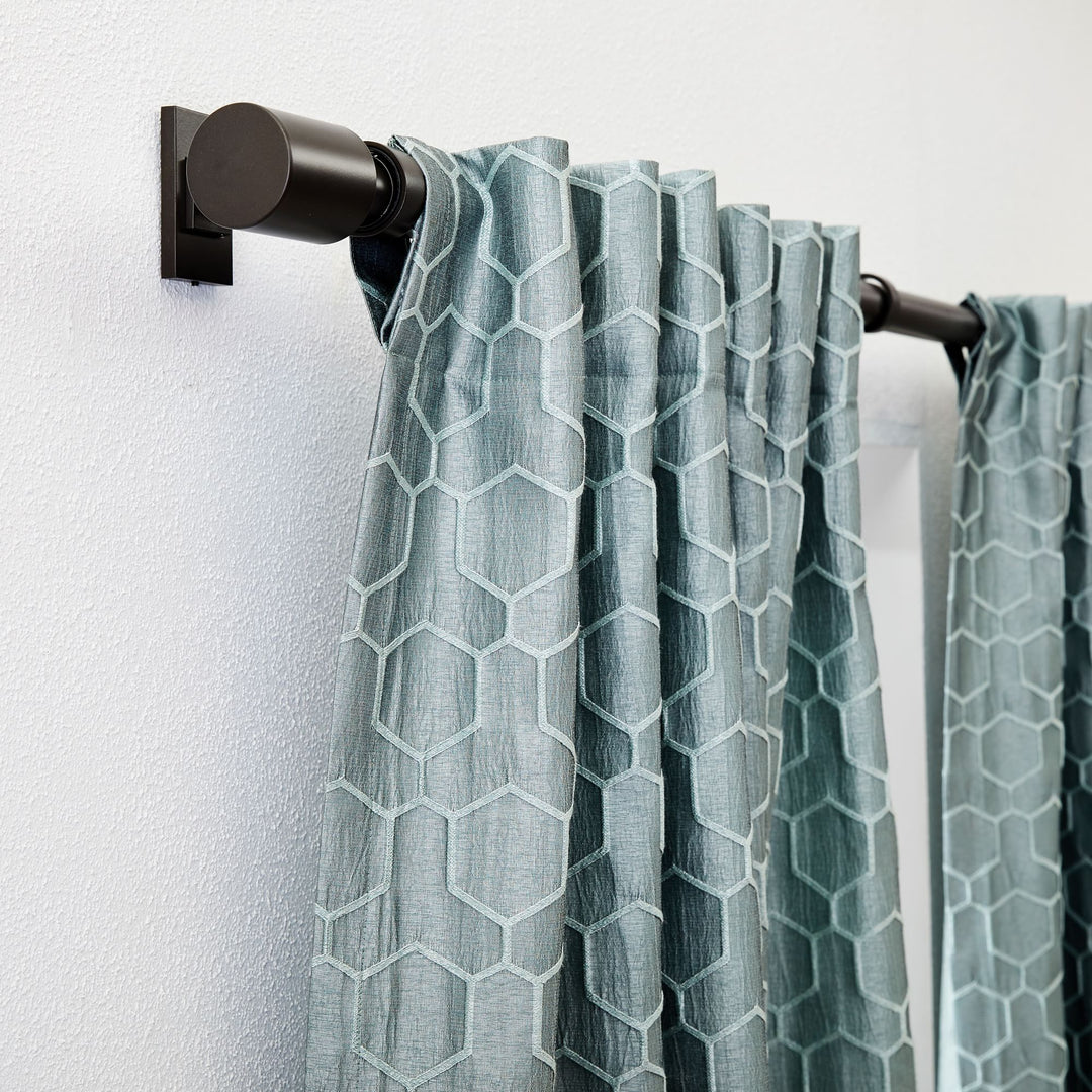 Honeycomb Jacquard Curtain Stormy Sea 84