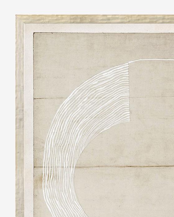 Beige Abstract 8 13"x17" Framed