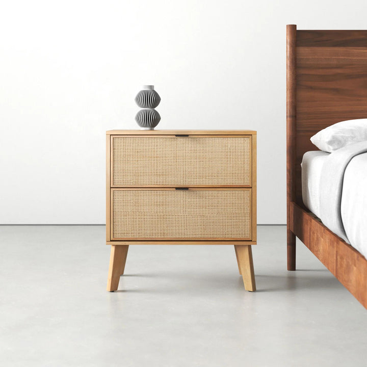 Amani Natural Cane Nightstand