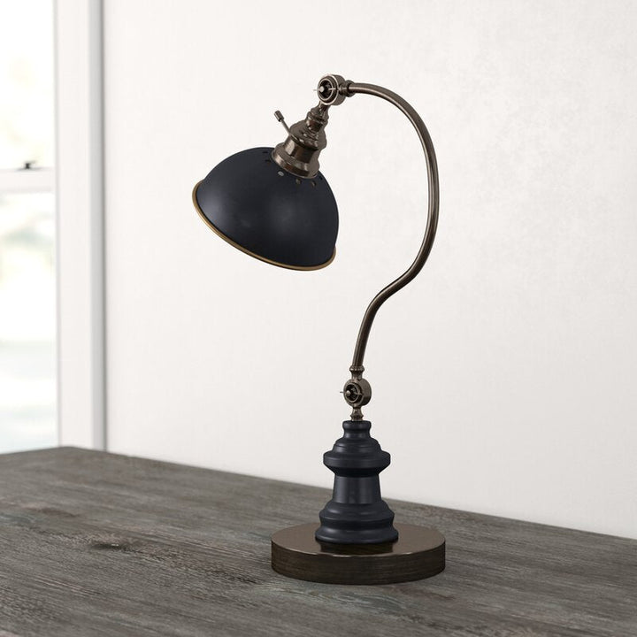 Diederich 2 Point Adjustable Goose Neck Arched Table Lamp