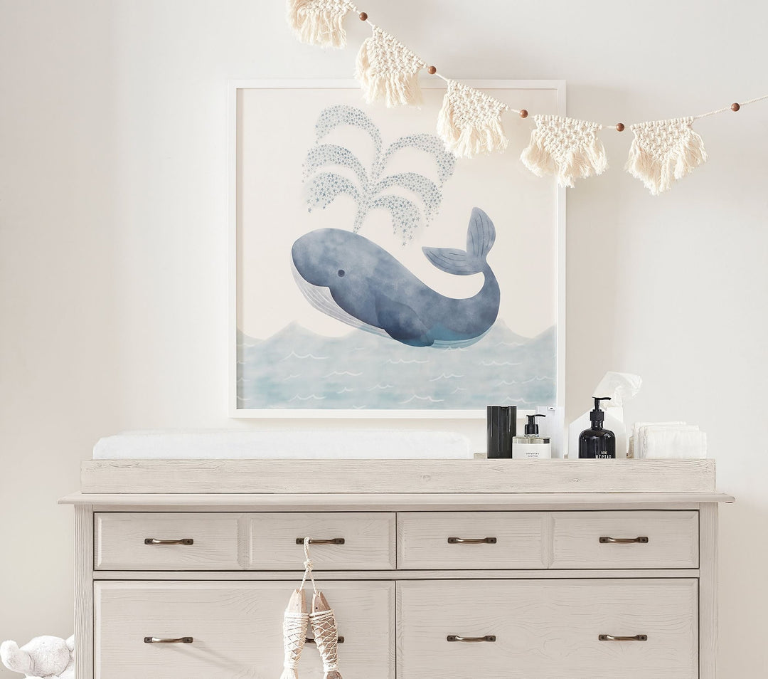 Minted Whale Wall Art