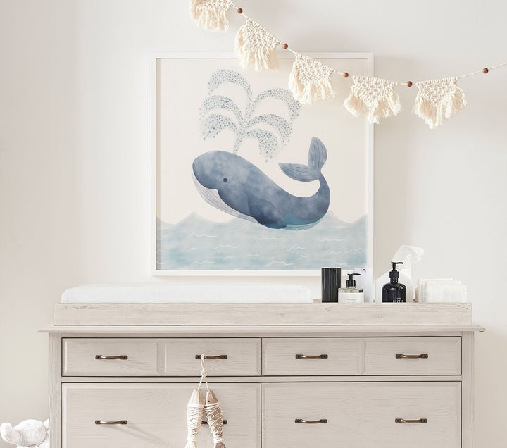 Minted Whale Wall Art