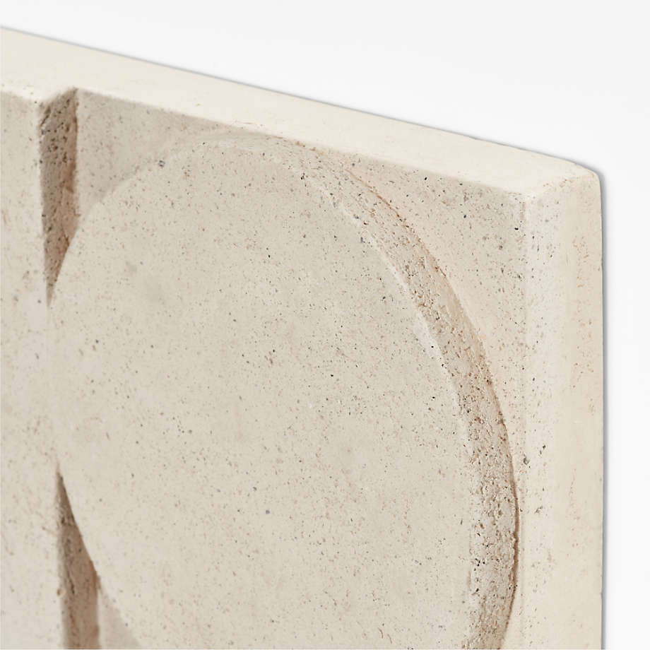 Fyre 24 Hand Carved White Tile Wall Art