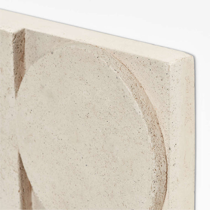 Fyre 24 Hand Carved White Tile Wall Art
