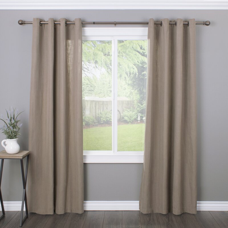 Inman Ball Telescoping Drapery Single Curtain Rod 36''-72''