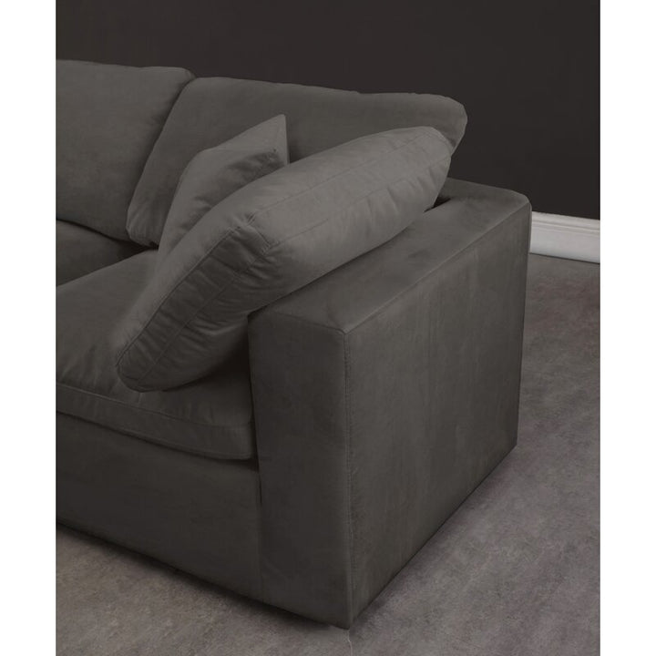 Millersburg Velvet Modular Sofa and Chaise with Ottoman