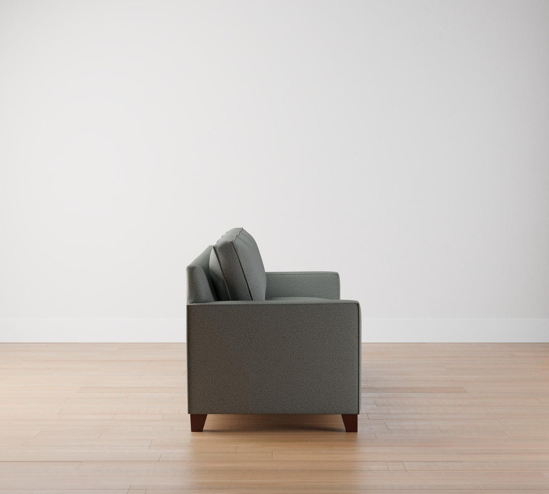 Cameron Square Arm Sleeper Sofa with Memory Foam Mattress