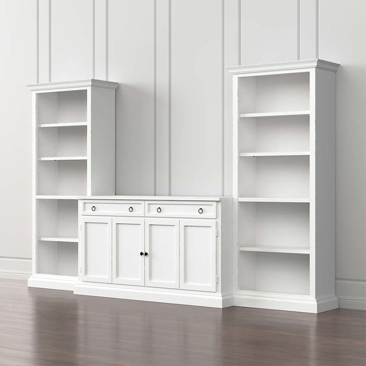 Cameo 3-Piece Modular White Media Entertainment Center