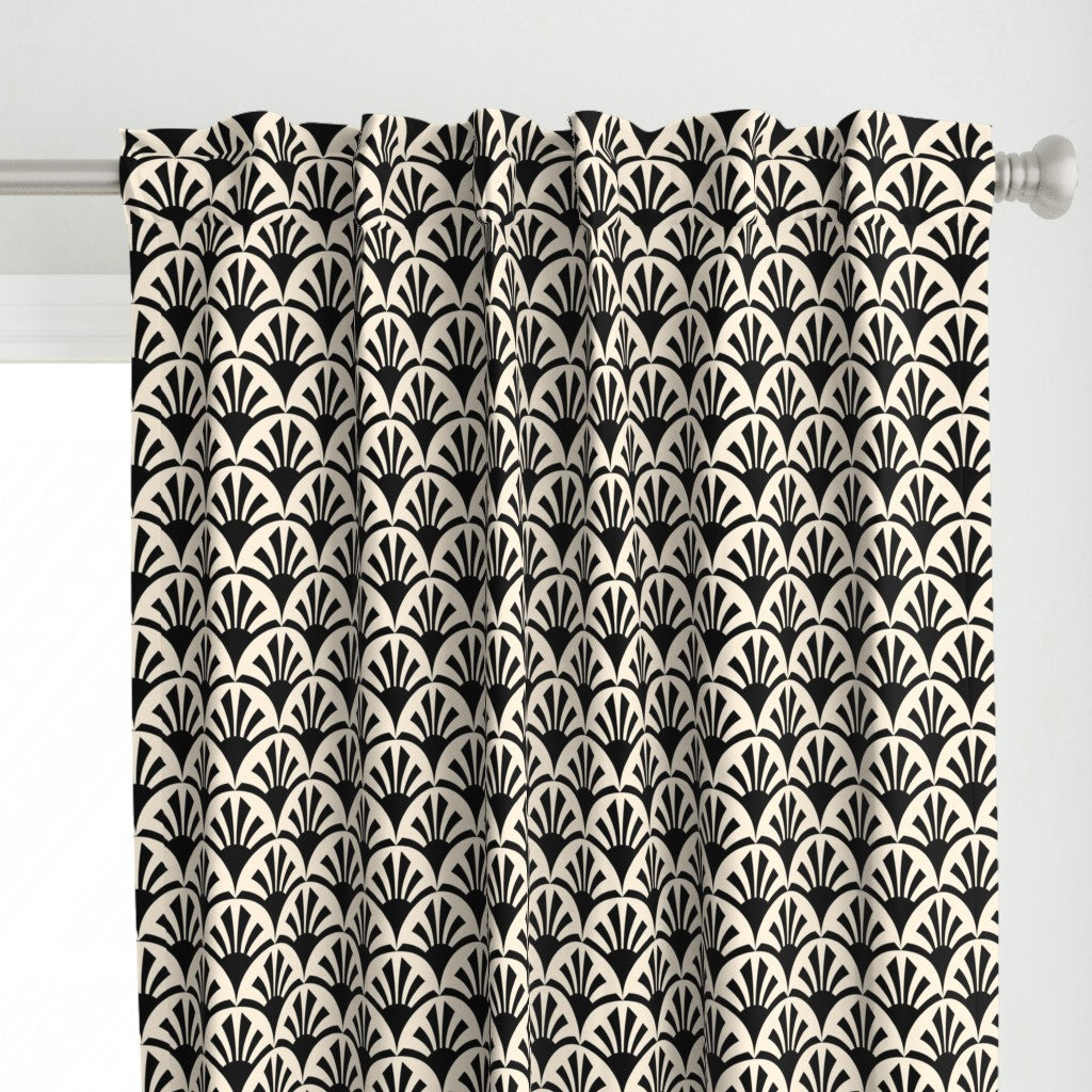 Geometric Pattern Deco Sunset Curtain Panel-50"x96"