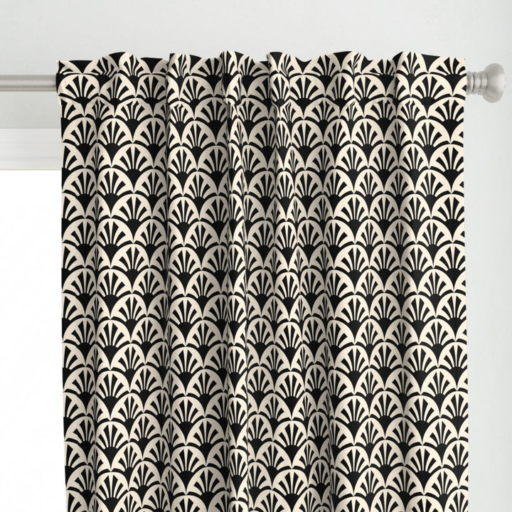 Geometric Pattern Deco Sunset Curtain Panel-50"x96"