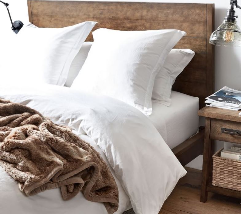 White Essential 300-Thread Count Sateen Duvet Cover - King/Cal. King