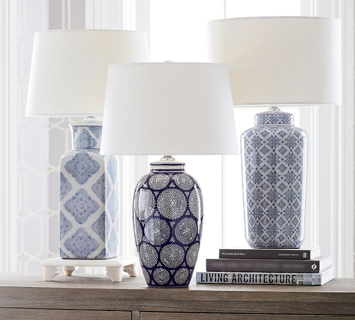 Langley Ceramic Pattern Lamp