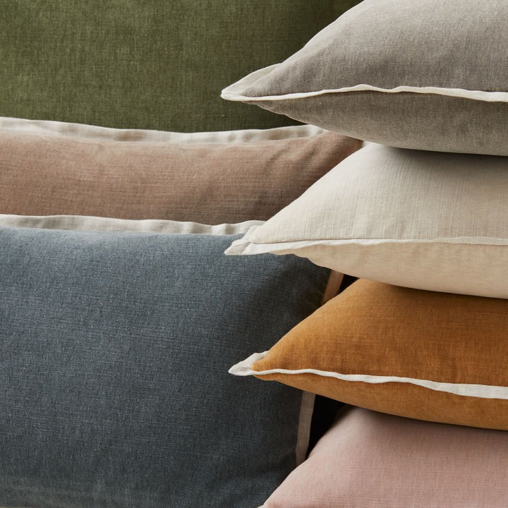 Classic Cotton Velvet Pillow Cover No Insert 20"x20"