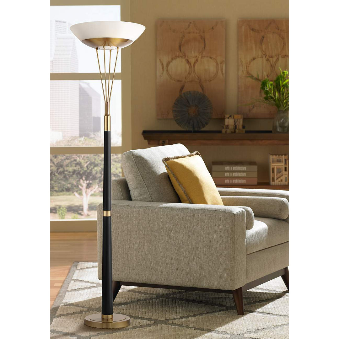 Possini Euro Ventura Light Blaster Torchiere Floor Lamp
