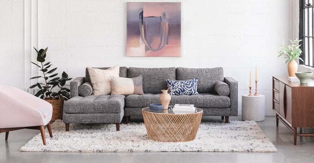 Sven Briar Gray Left Sectional Sofa