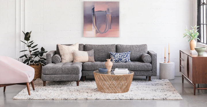 Sven Briar Gray Left Sectional Sofa