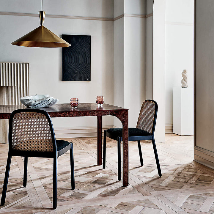 Nadia Black Cane Chair