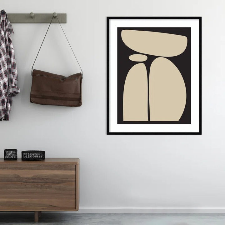 Balancing Zen Rocks Black And Tan