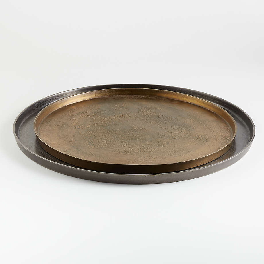 Element Metal Antiqued Brass Tray