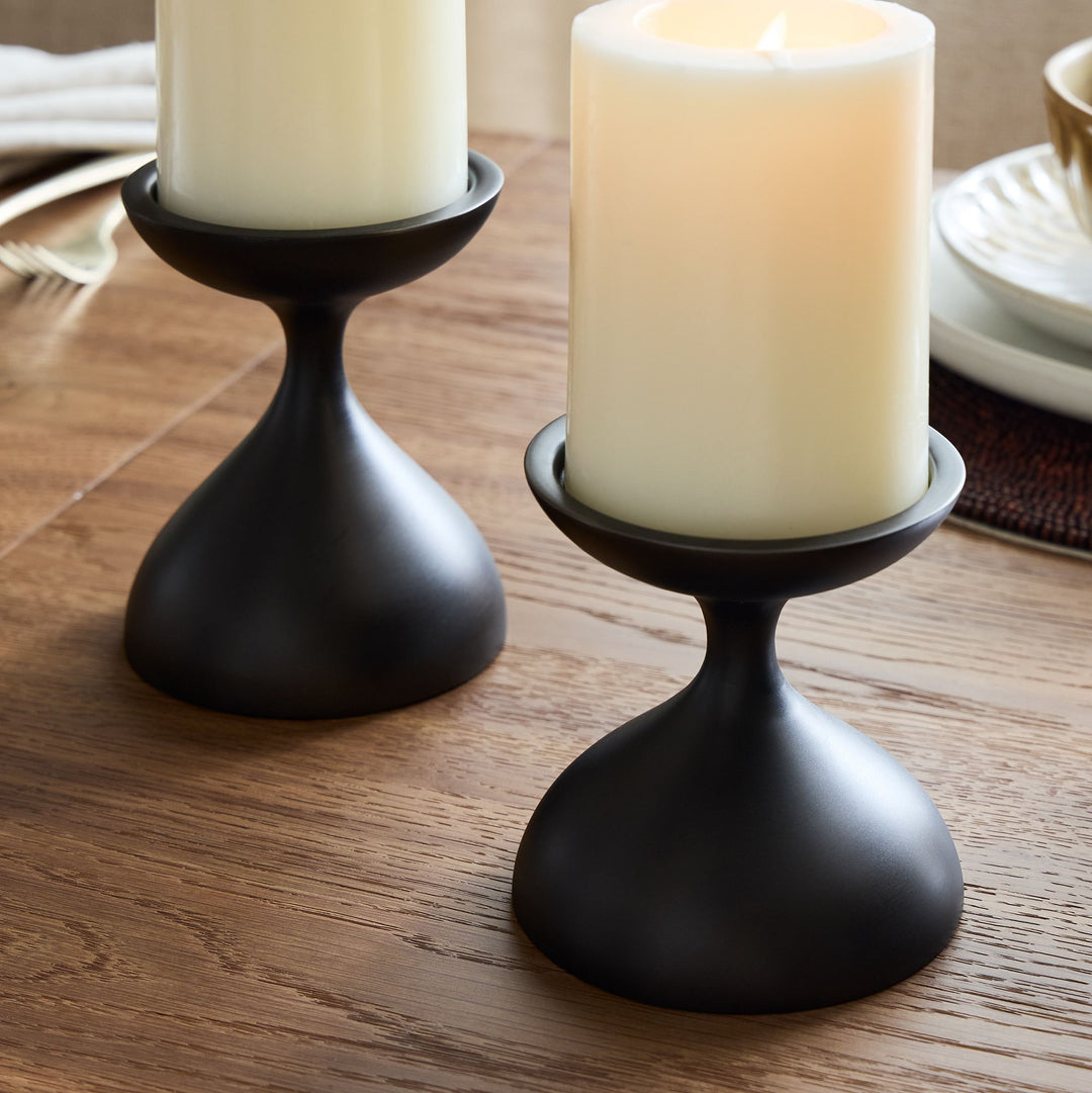 Kuba Metal Pillar Holders Small
