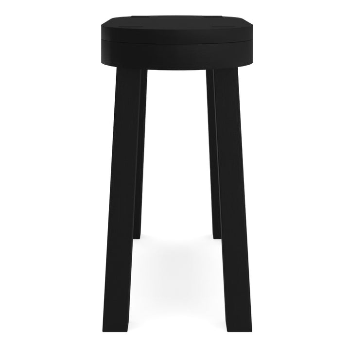 Woodland Carved Wood Accent Table