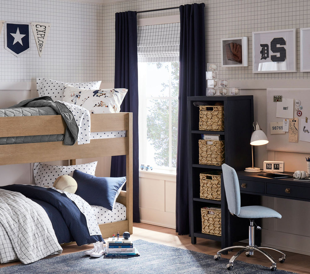 Quincy Cotton Canvas Blackout Curtain 96"