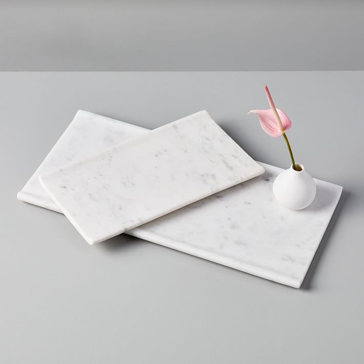 Foundations White Marble Trays