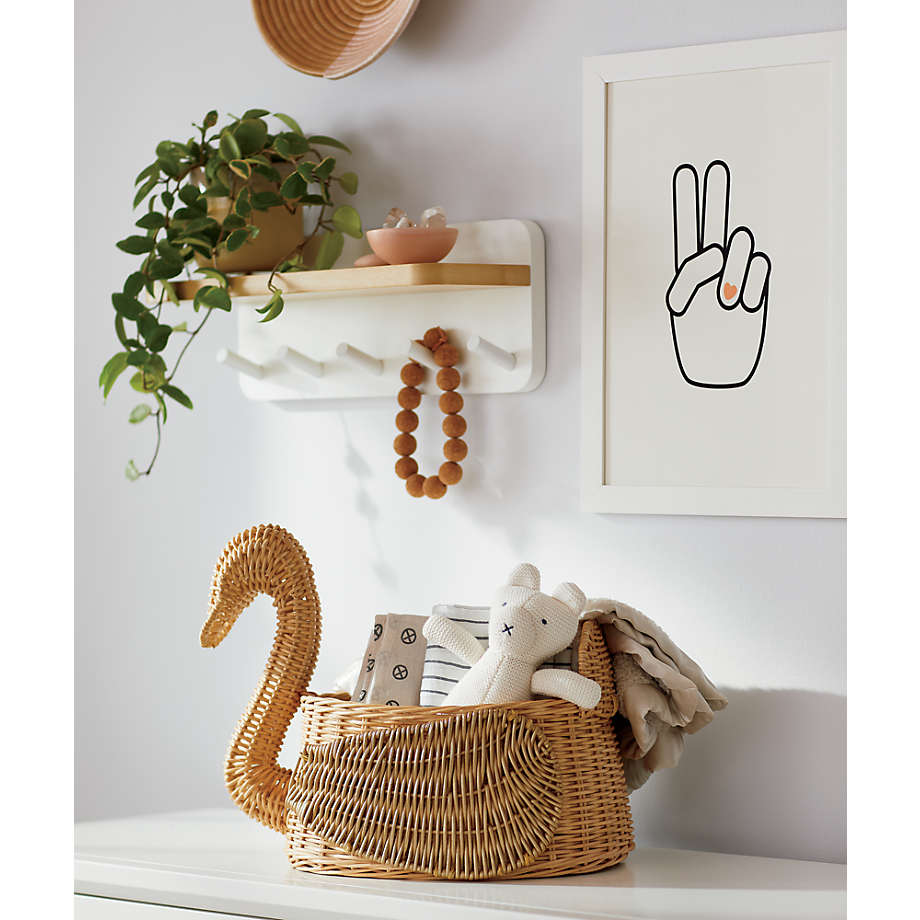Peace Hand Heart Framed Wall Art