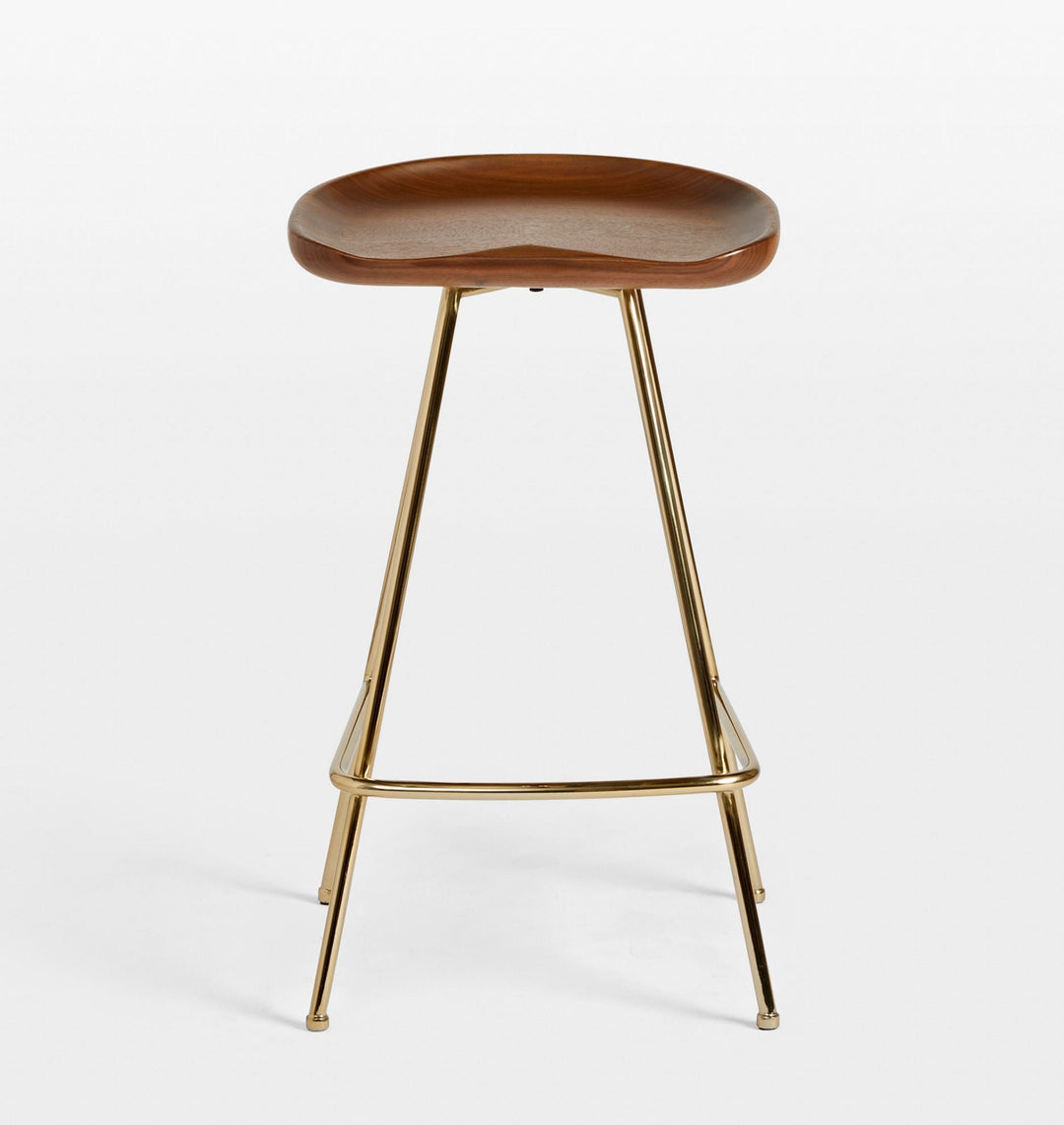 Randle Tractor Counter Stool With Metal Legs