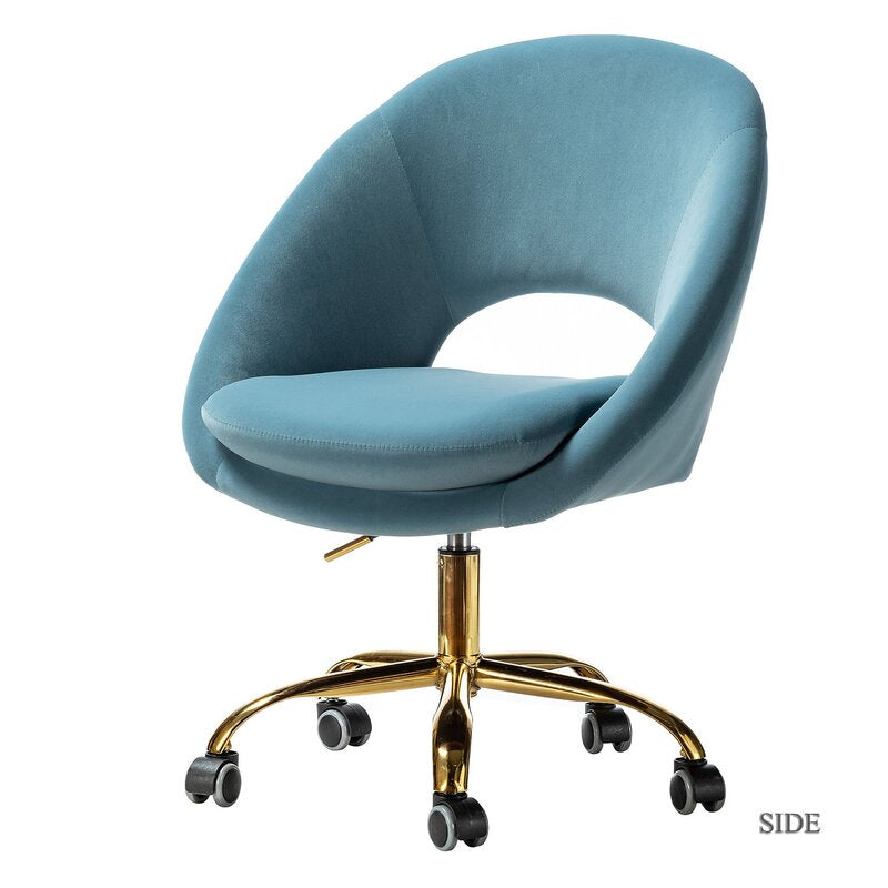 Lourdes Velvet Task Chair