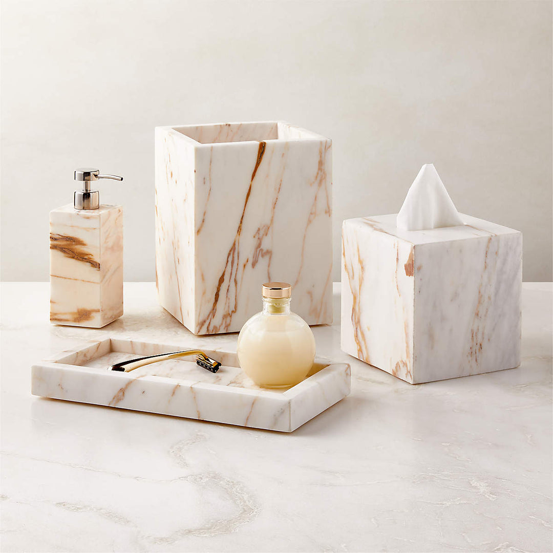 Ramsey Calacatta Gold Marble Vanity Tray