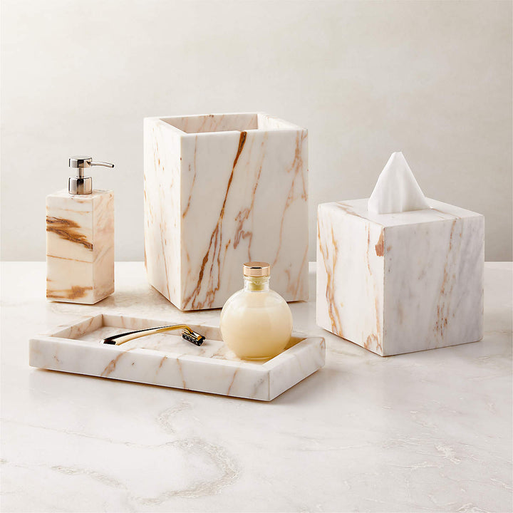 Ramsey Calacatta Gold Marble Vanity Tray