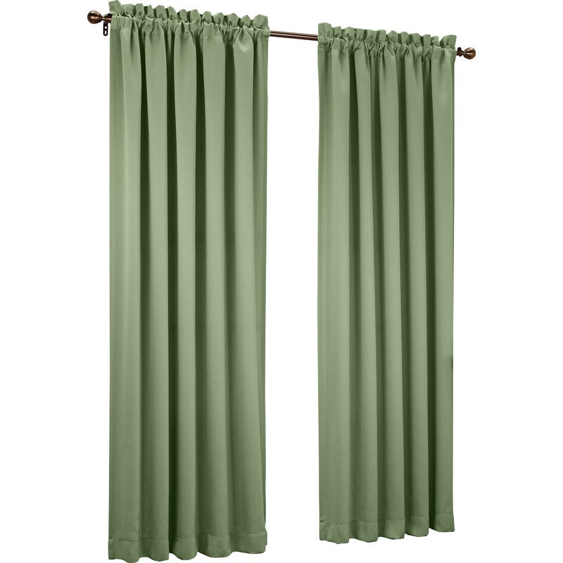 Wayfair Basics Solid Room Darkening Thermal Rod Pocket Single Curtain Panel-95"