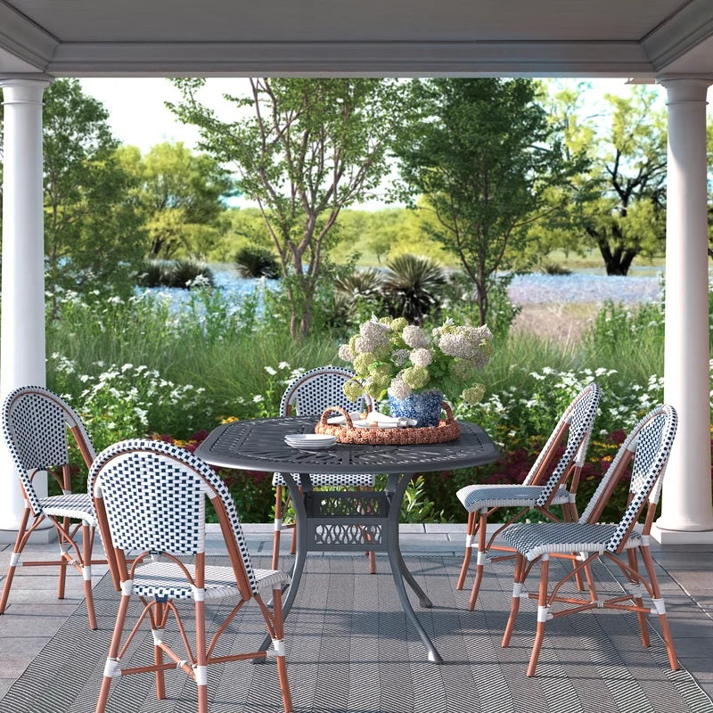Bronwyn Metal Outdoor Dining Table Oval