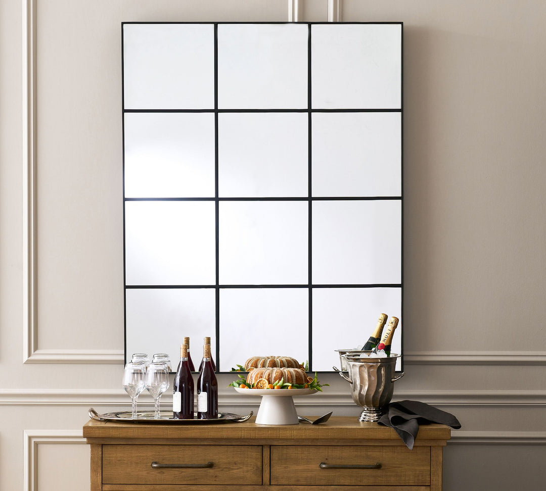 Hayes Paned Rectangular Mirror