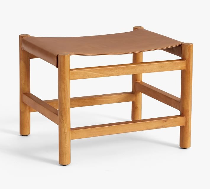 Danish Leather Sling Stool